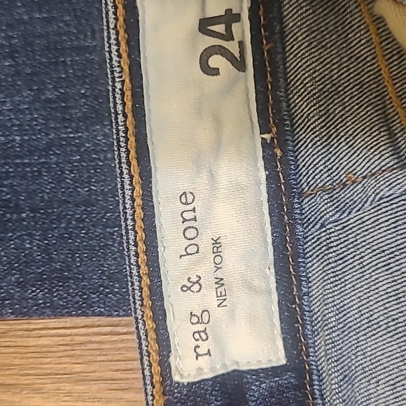 Rag & Bone Dark Blue Ankle Jeans - Picture 2 of 16